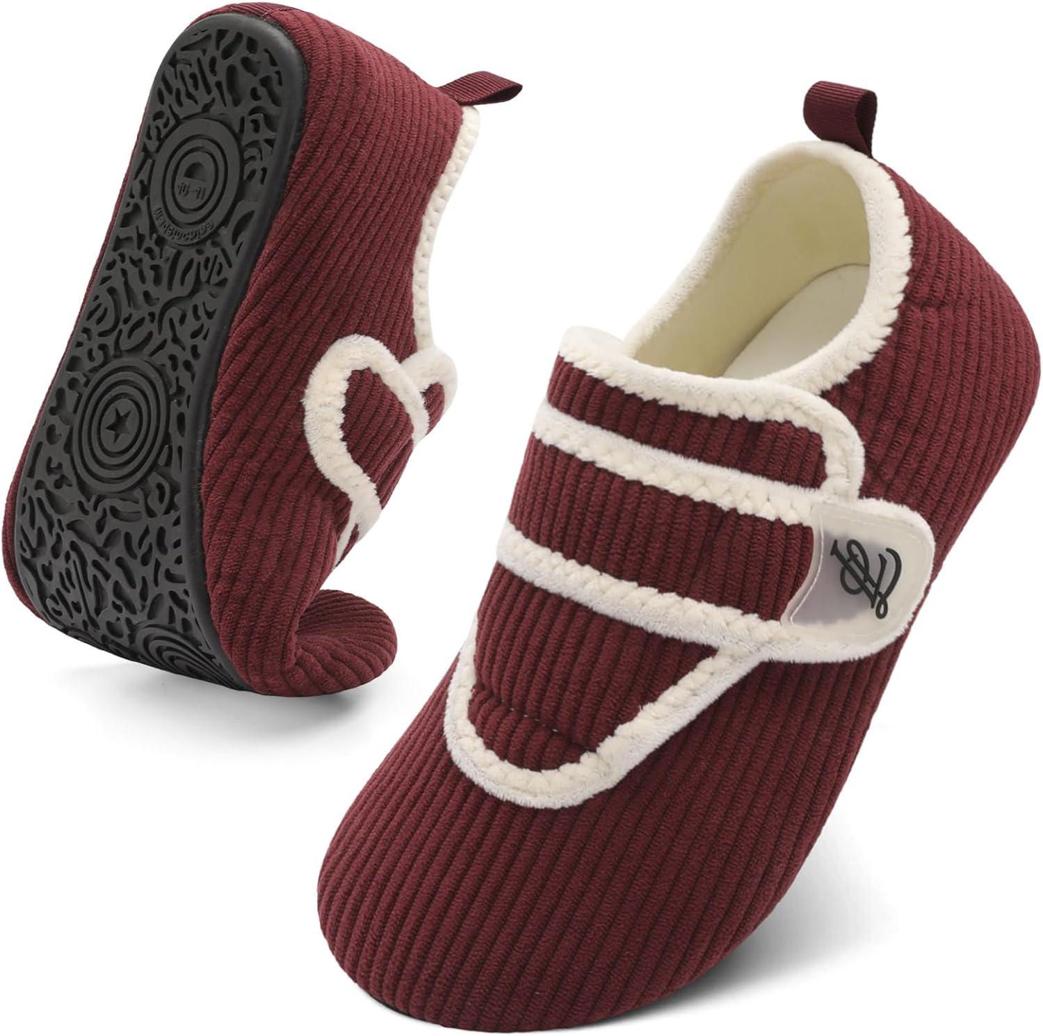 

Тапочки LeIsfIt для женщин и мужчин, мягкие домашние тапочки, широкие, босоного, нескользящие, удобные, на стопу, регулируемые, для дома, спальни, путешествий и йоги, красный