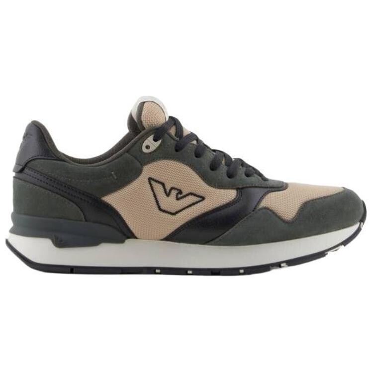 Кроссовки EMPORIO ARMANI Lifestyle Shoes Men Low-top Dark Green, темно-зеленый — фото 2