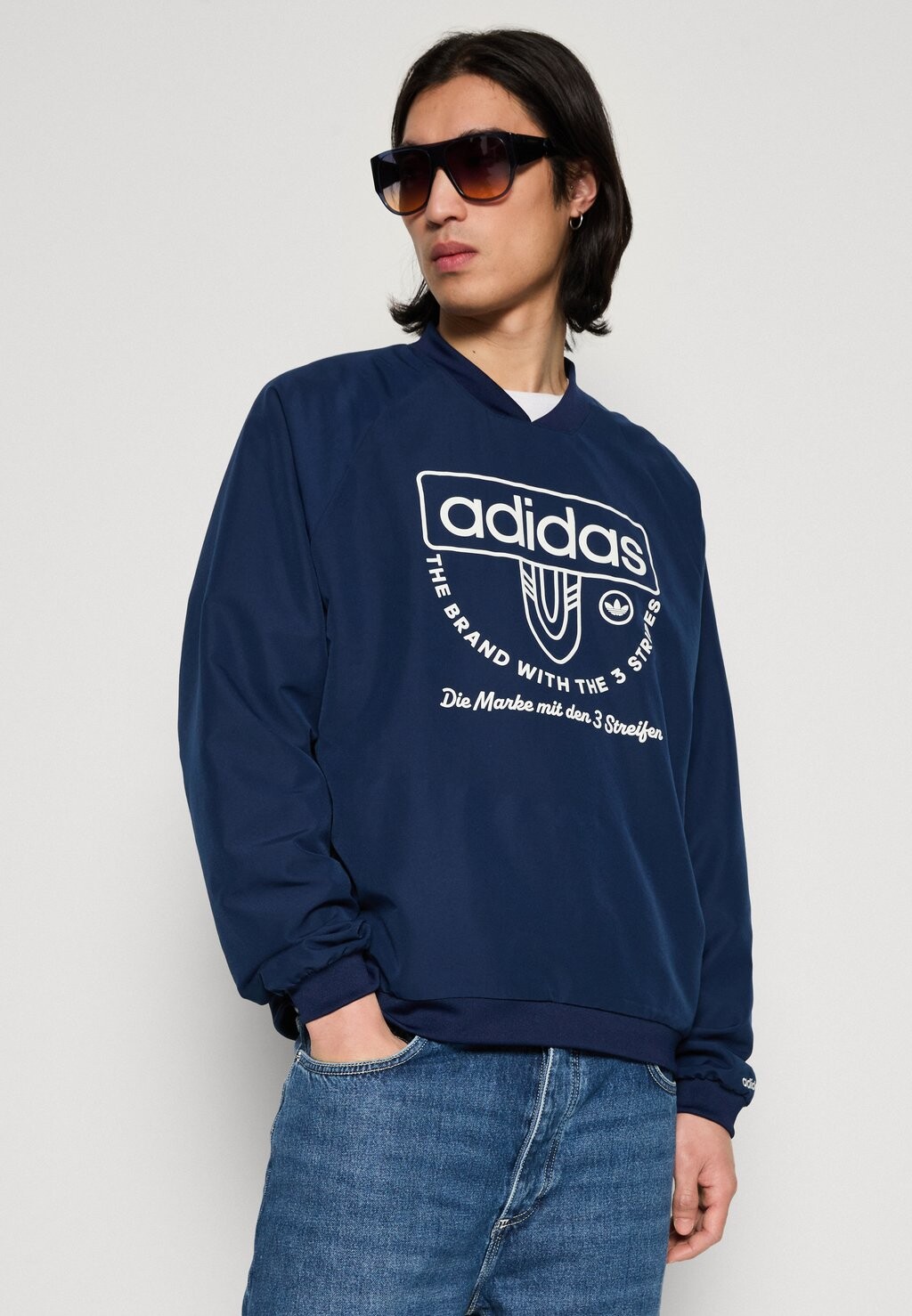 

Толстовка с капюшоном DRILL adidas, темно-синий