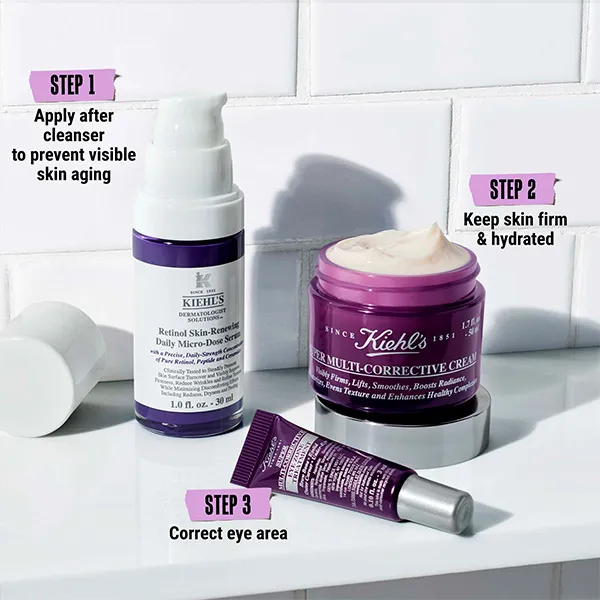 Сыворотка Kiehl's — Антивозрастное лечение Cofre Seriously Correcting Skin Smoothers , 1 UD, 30 мл — фото 2
