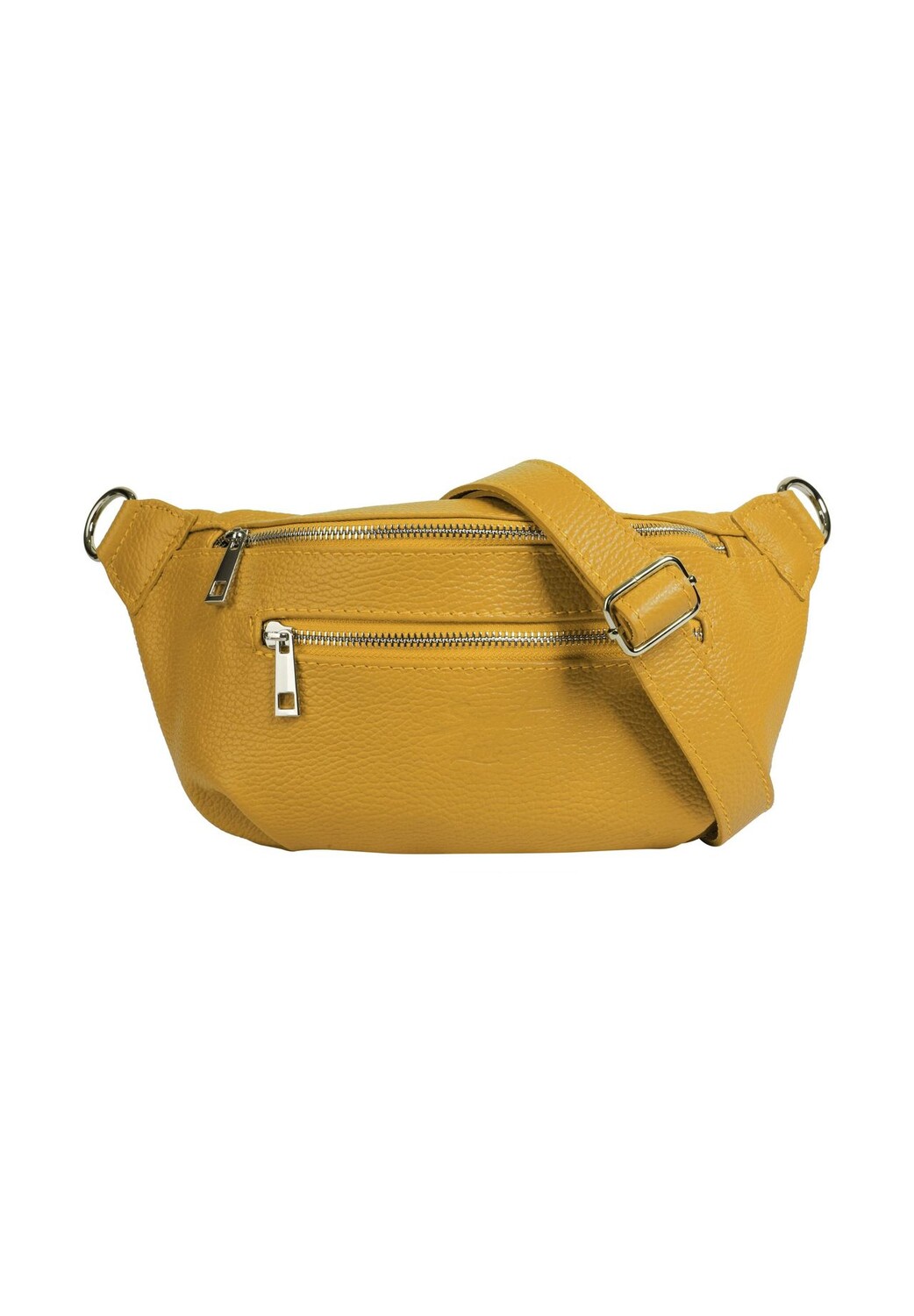 

Поясная сумка из натуральной кожи, производство Италия Samantha Look, желтый