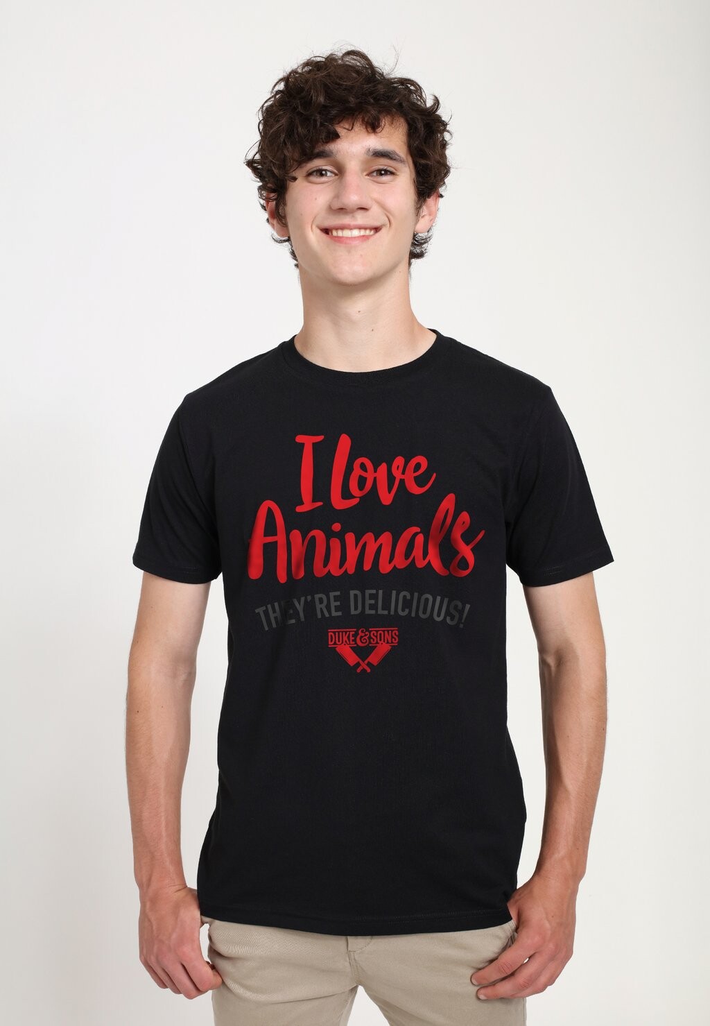

Футболка с принтом I LOVE ANIMALS Henry Tiger, черный