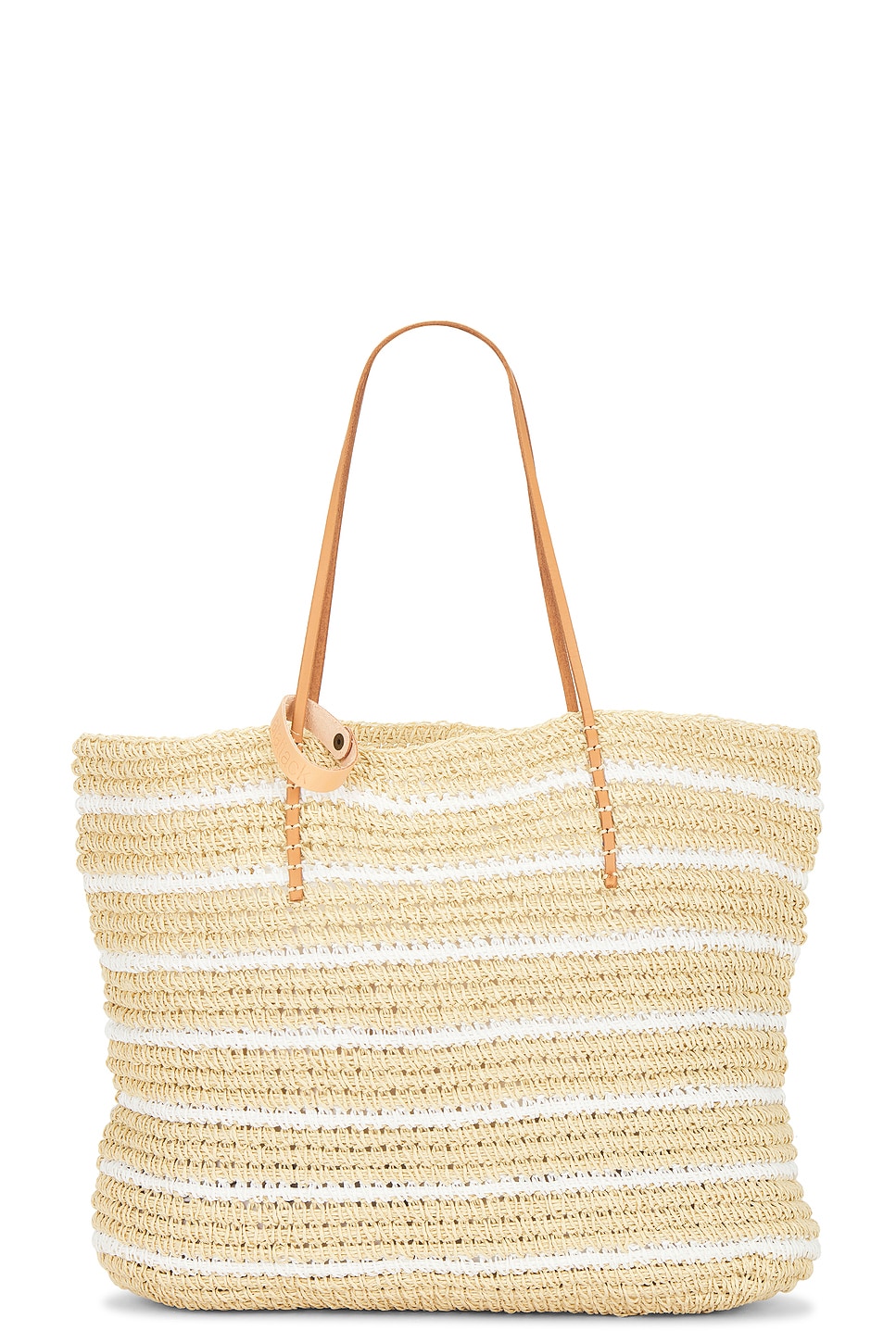 

Полосатая сумка-тоут Stella stripe от Hat Attack, natural & white