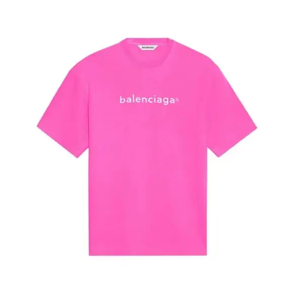 

Хлопковая футболка Balenciaga, розовый