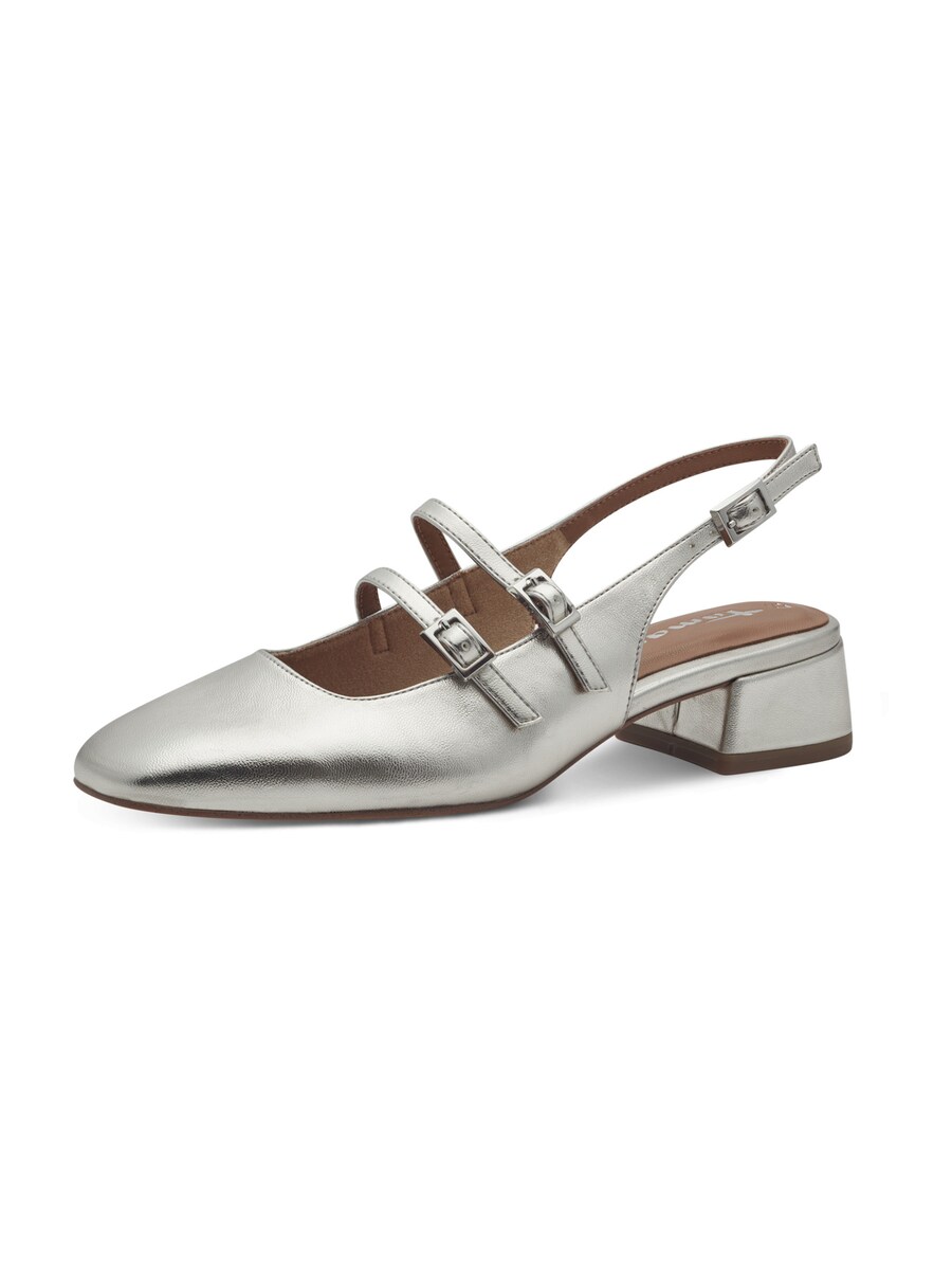 Туфли-лодочки с открытой пяткой Tamaris, Silver