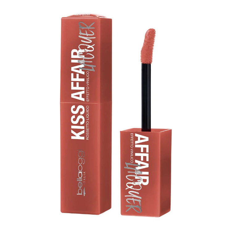 

стойкая жидкая губная помада bellaoggi Kiss Affair Lacquer, оттенок Peachy Beachy 3,9 мл