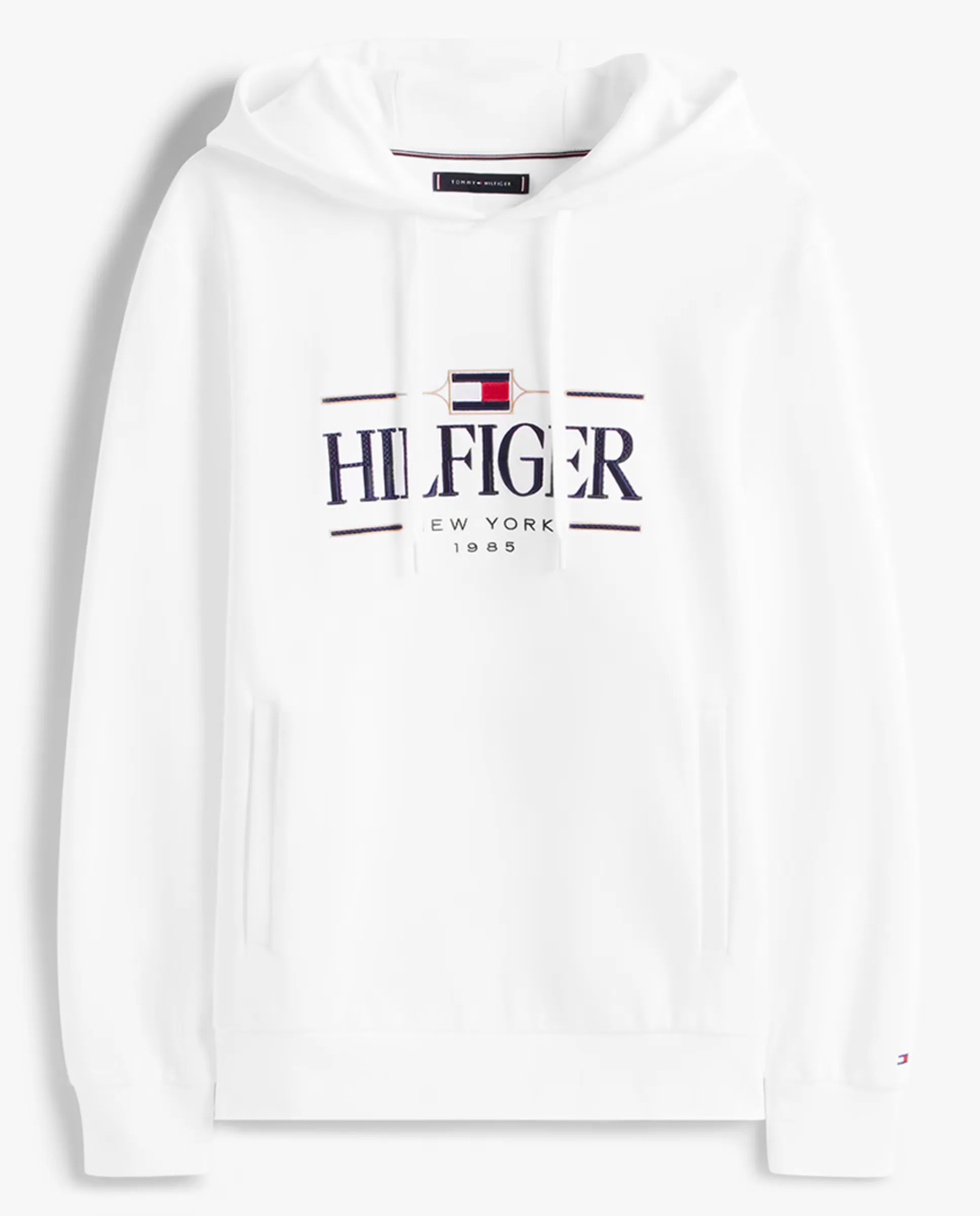 

Мужская худи без молнии Tommy Hilfiger, белый