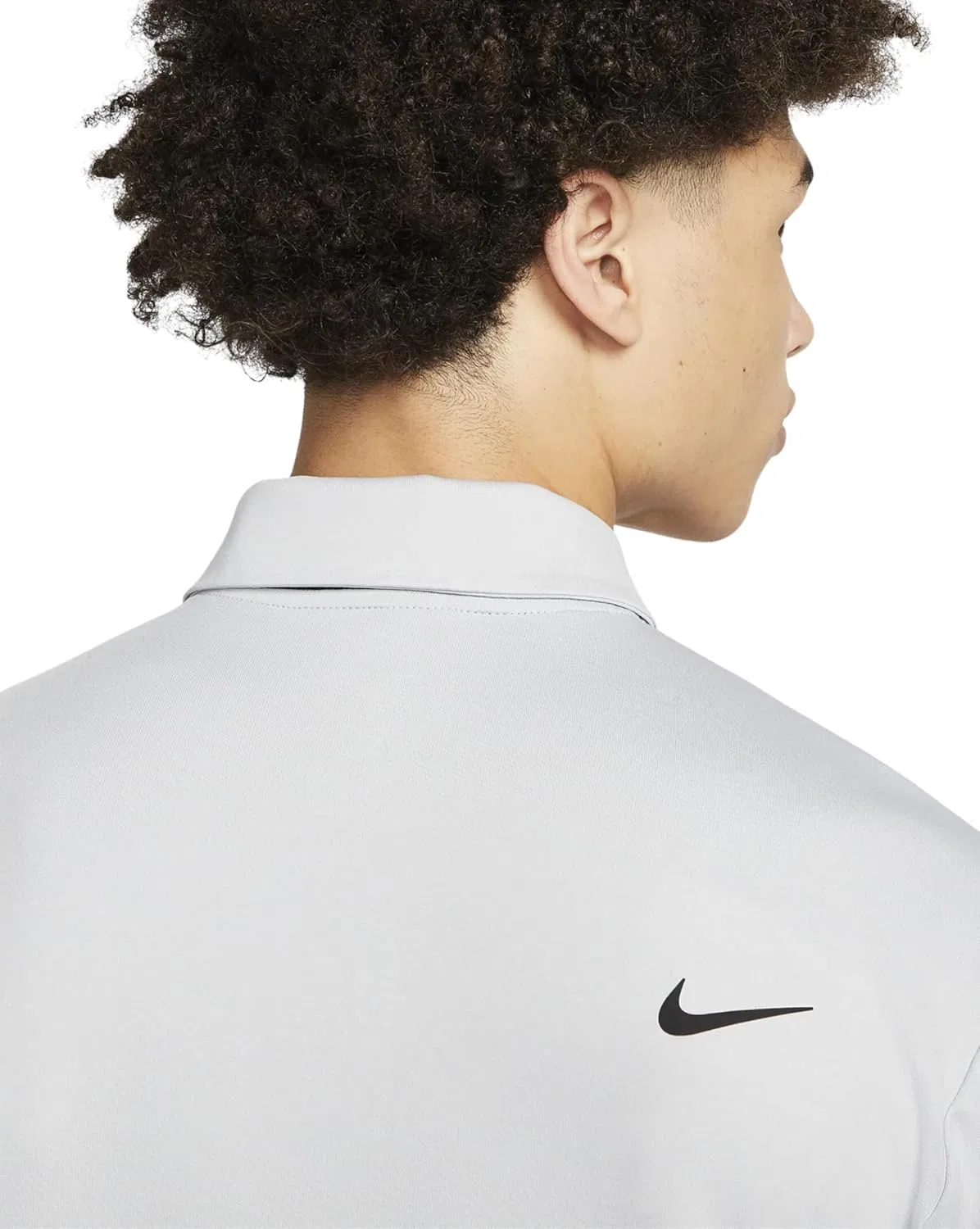 Пolo Nike Dri-FIT Victory, мужское, Light Grey | Black — фото 4