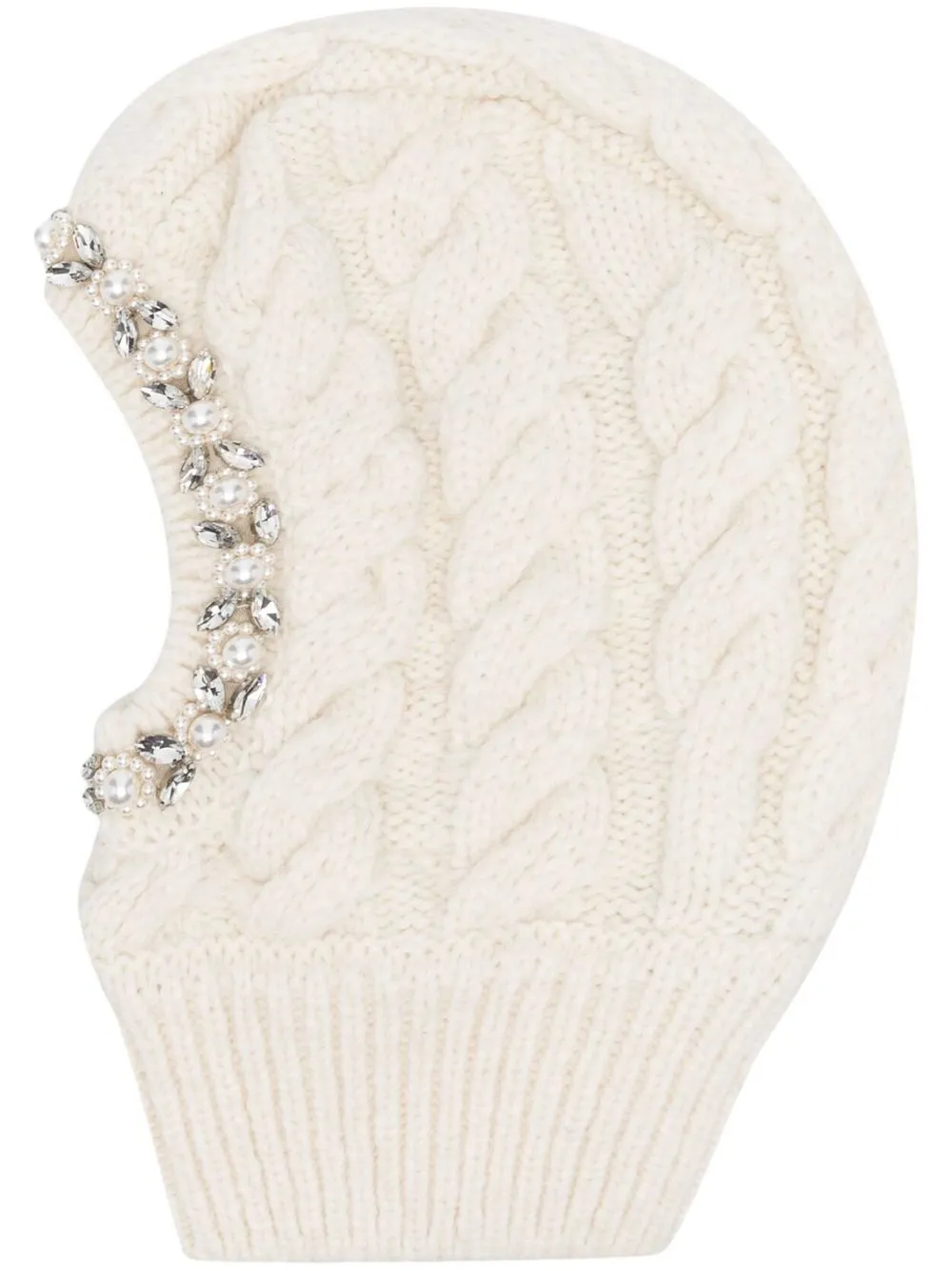 

Декорированная балаклава Simone Rocha, нейтральный