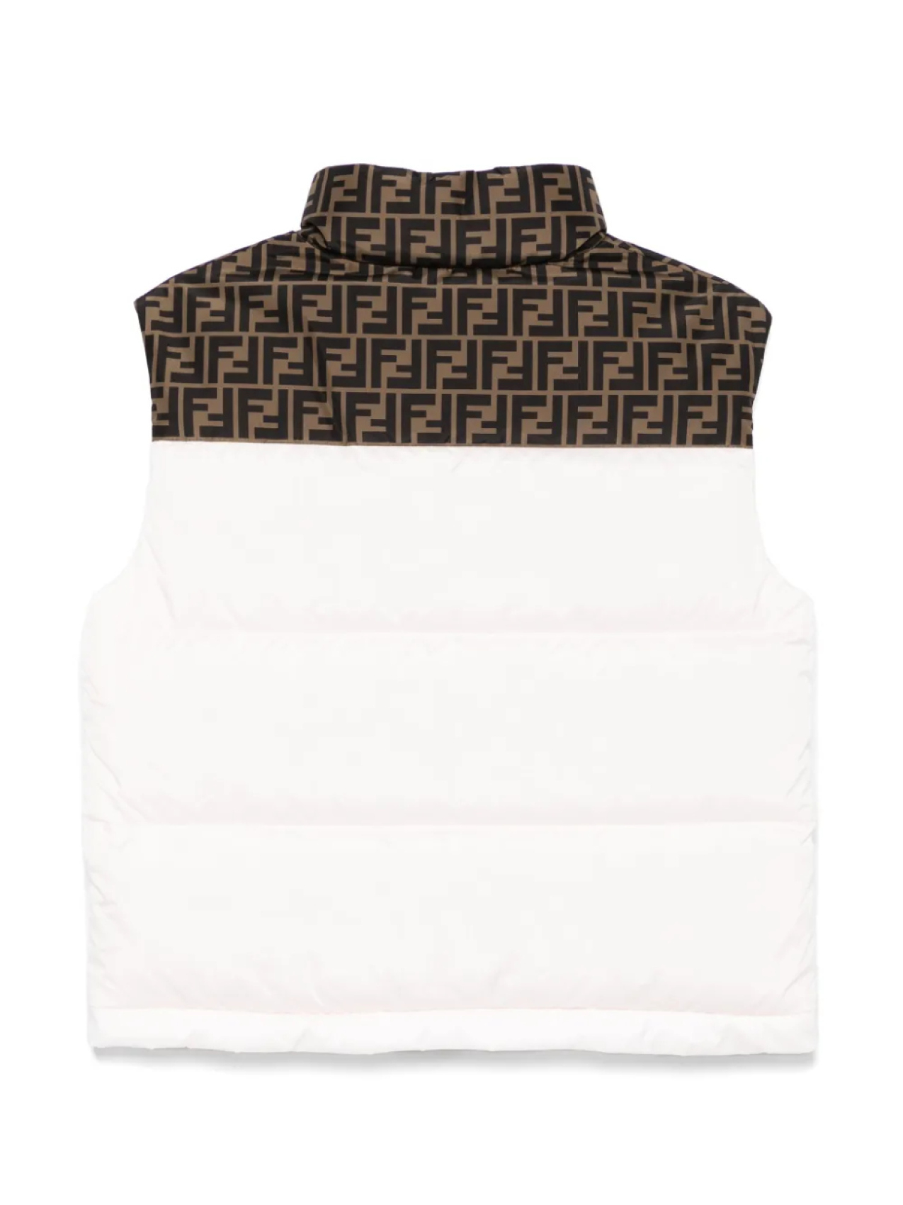 Дутый жилет Fendi Kids, розовый — фото 2