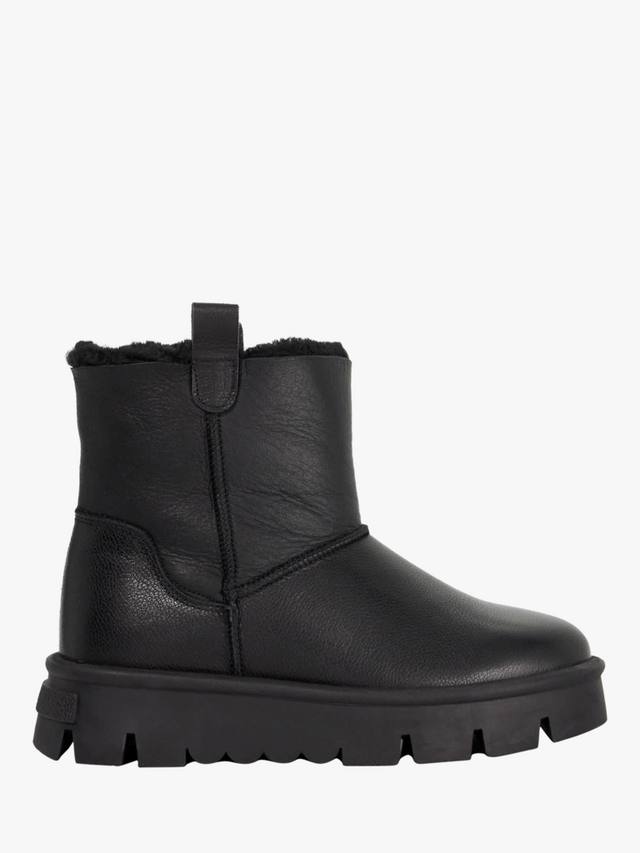 Кожаные ботинки Parissa Chunky до щиколотки Dune London, Black