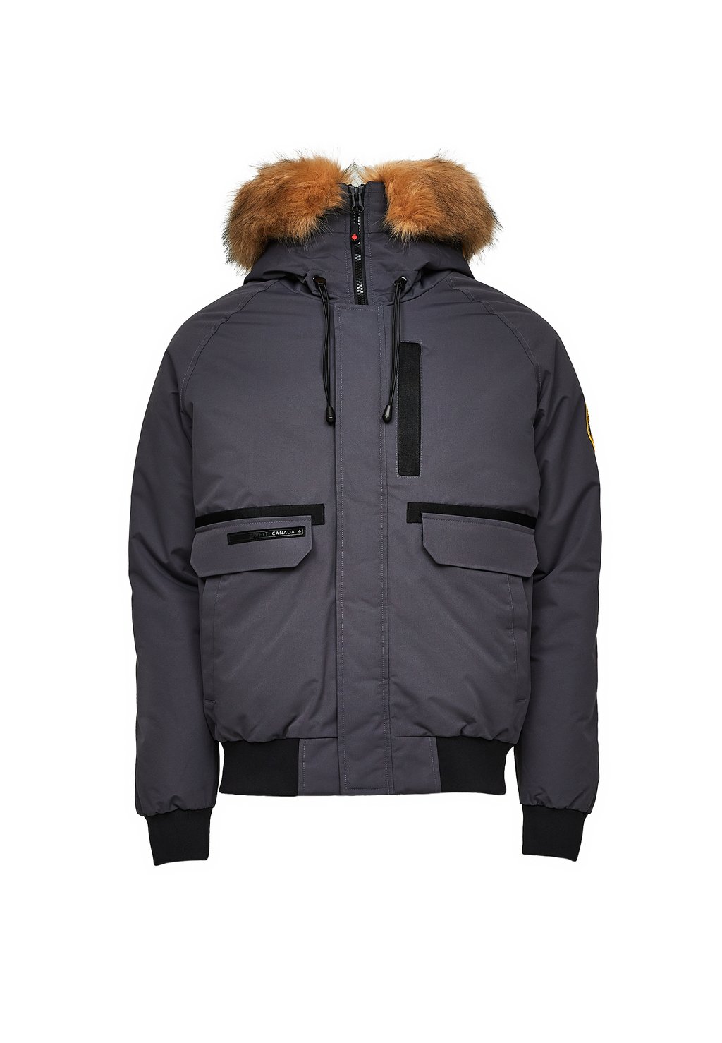 

Зимняя куртка ZAVETTI CANADA ABELLI 2.0 HOODED BOMBER JACKET Alessandro Zavetti, серый