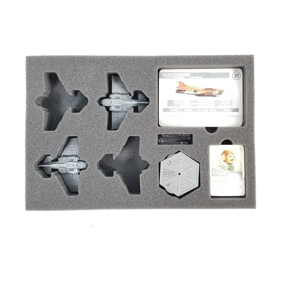 

Пенопластовый лоток Thunderbolt Fighter (стойки для полетов в разобранном виде), Battle Foam - Games Workshop - Aeronautica Imperialis