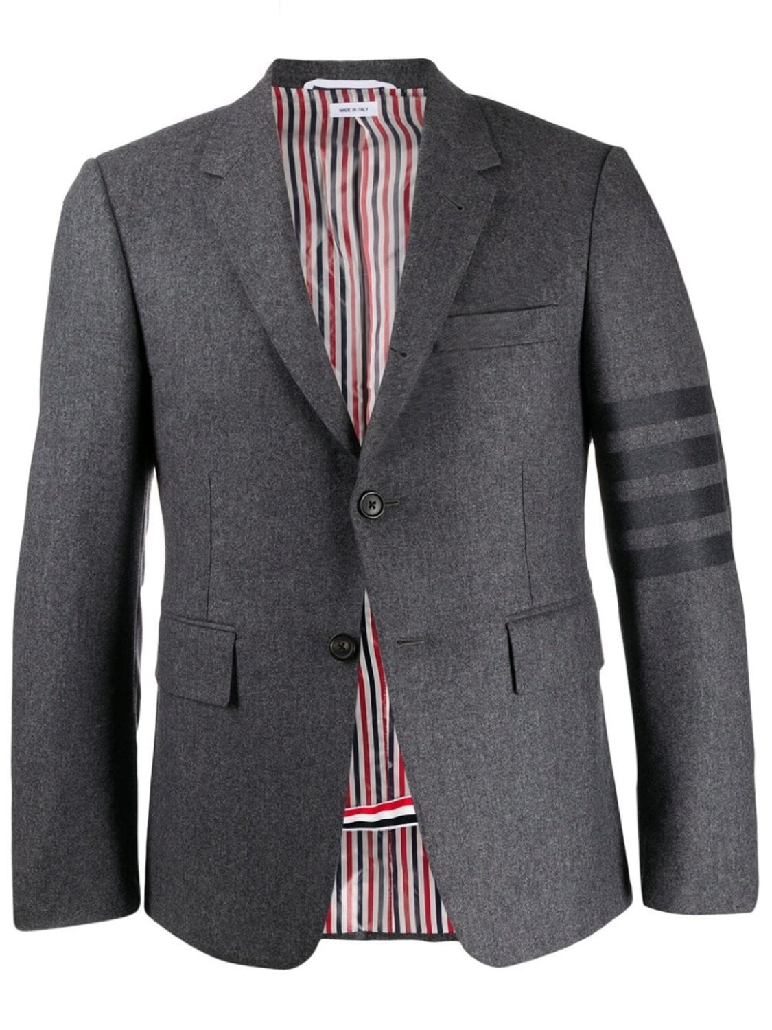 

Thom Browne пиджак с полосками 4-Bar, серый
