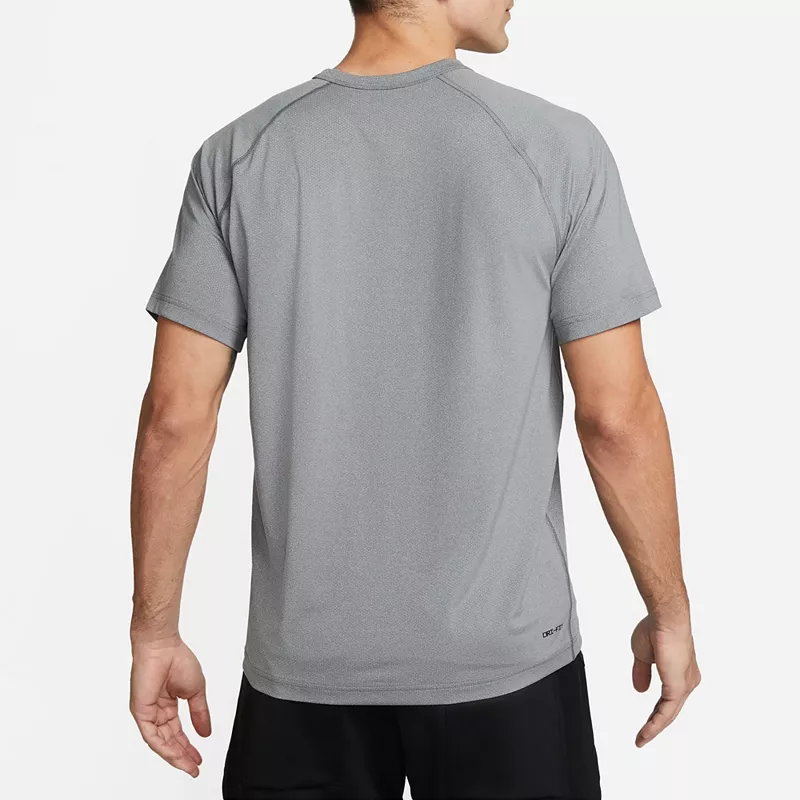 Мужская футболка для фитнеса с короткими рукавами Nike Dri-FIT Ready, серый — фото 3