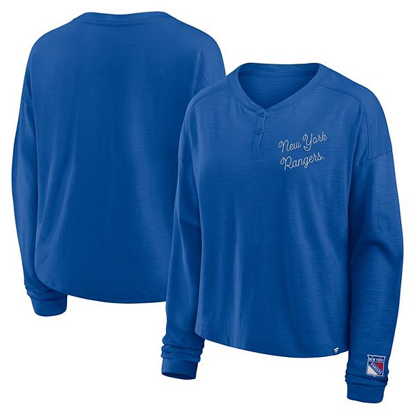 

Женская синяя футболка-поло New York Rangers oversize All Out Effort с длинным рукавом Fanatics, Синий, Женская синяя футболка-поло New York Rangers oversize All Out Effort с длинным рукавом Fanatics