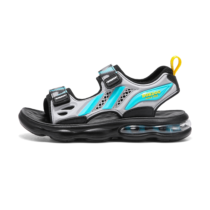 

Детские сандалии с низким верхом, противоскользящей амортизацией, износостойкостью, отскоком, легкостью и амортизацией BOBDOG, серый/синий