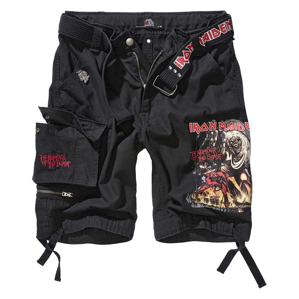 

Шорты Brandit Iron Maiden Savage Number Of The Beast, черный