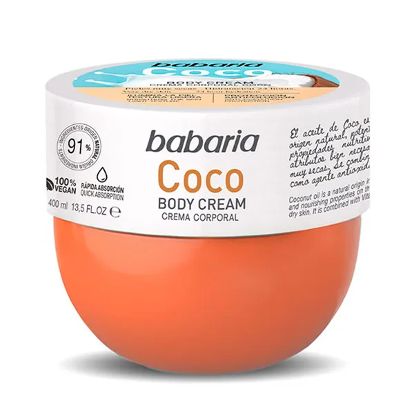 

Увлажняющий крем для тела для очень сухой кожи Coco Body Cream Babaria, 400 ml