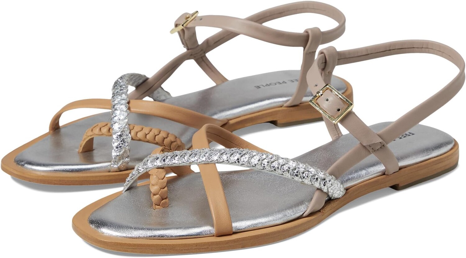 

Сандалии Free People Sunny Days Sandal, серебряный