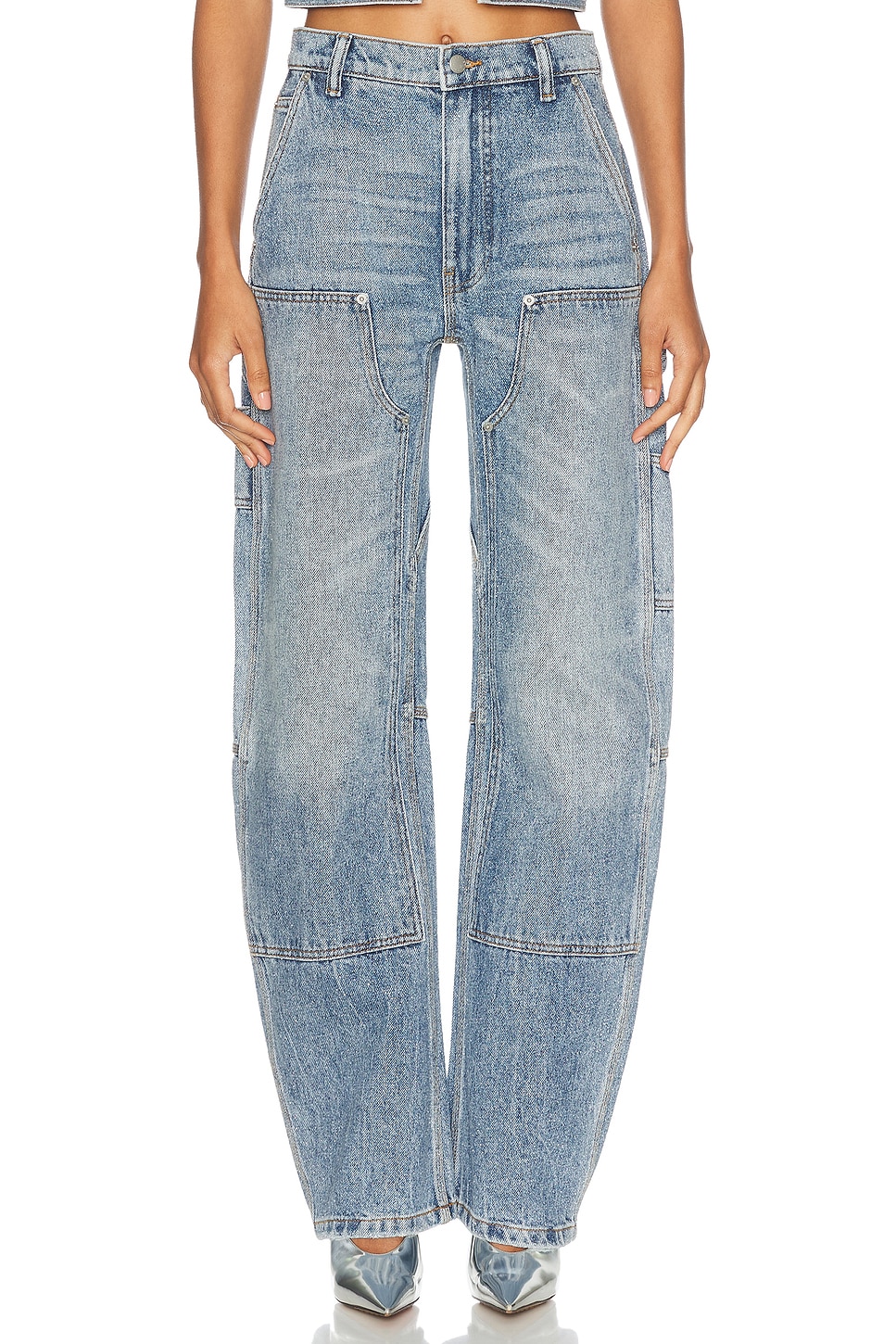 

Джинсы женские Alexander Wang, цвет Classic Worn Indigo