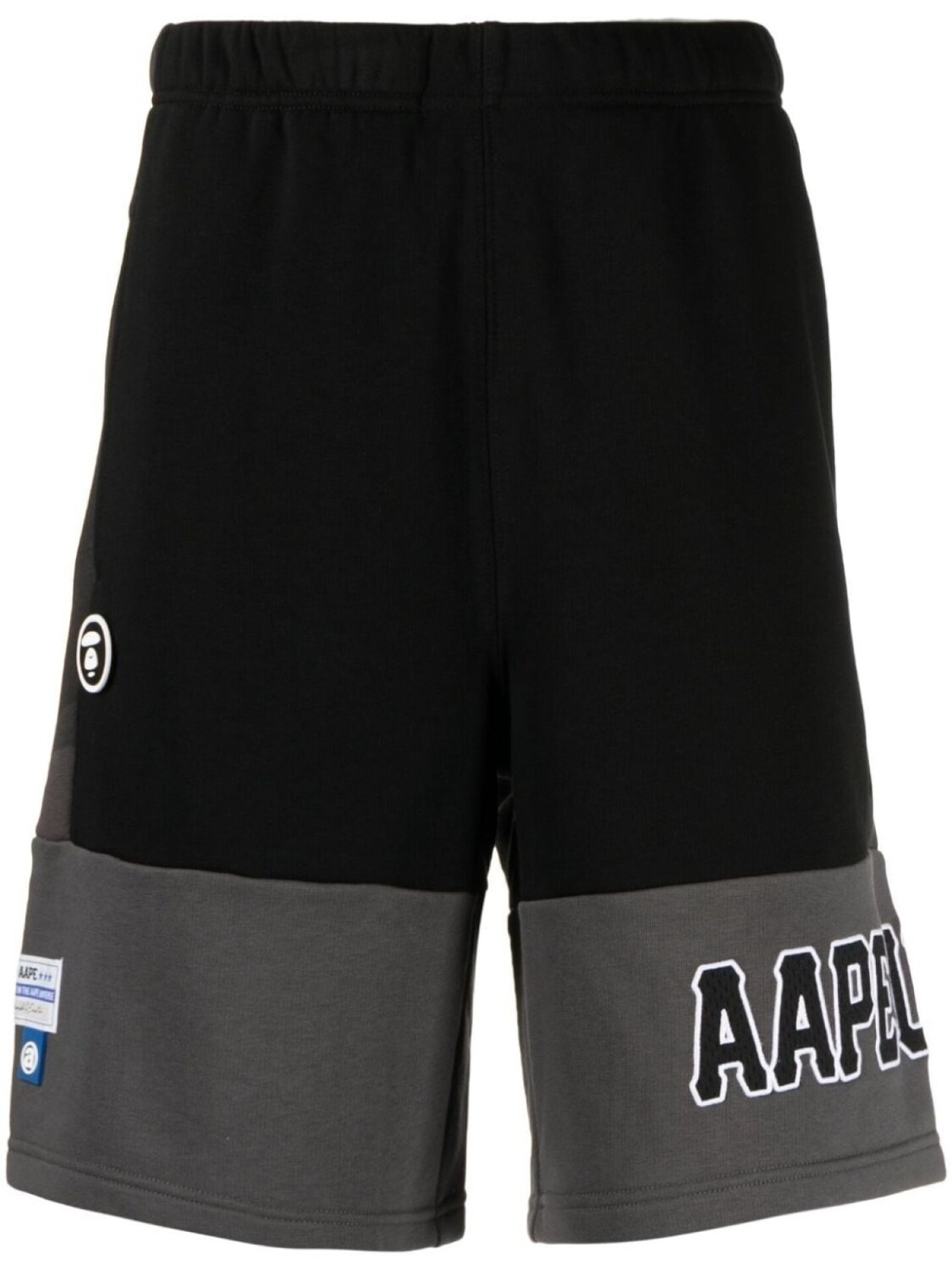 

AAPE BY *A BATHING APE спортивные шорты с камуфляжным принтом и логотипом, серый