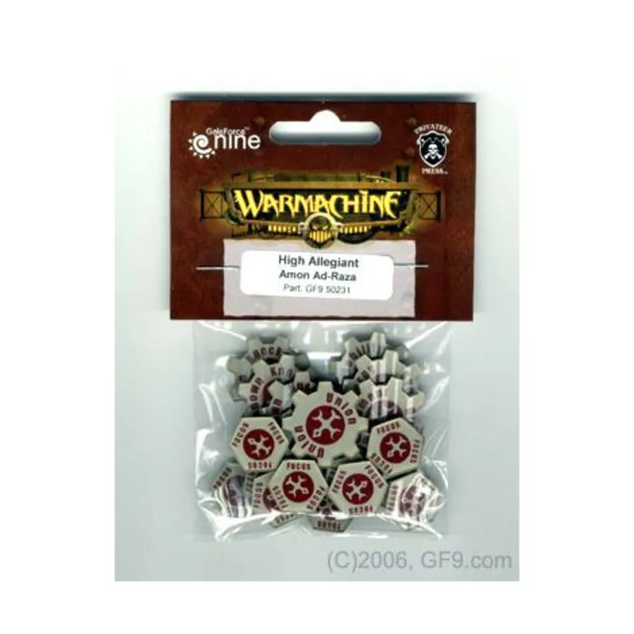 

Верховный преданный Амон Ад-Раза, Warmachine - Warcaster Token Sets - Protectorate of Menoth (Gale Force Nine)