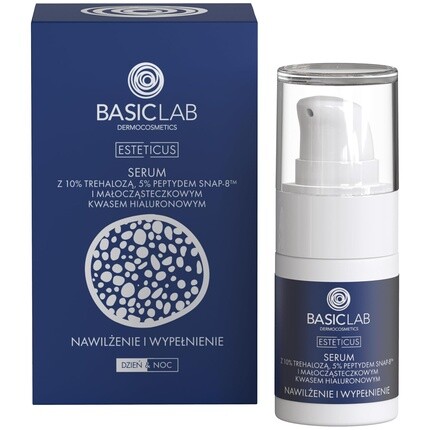 

BasicLab Face Serum с трегалозой 30 мл Увлажняющая и антивозрастная сыворотка для женщин и мужчин Basiclab Dermocosmetics