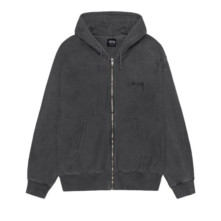

Худи Stussy Modern Age Zip Hoodie Pigment Dyed, Black