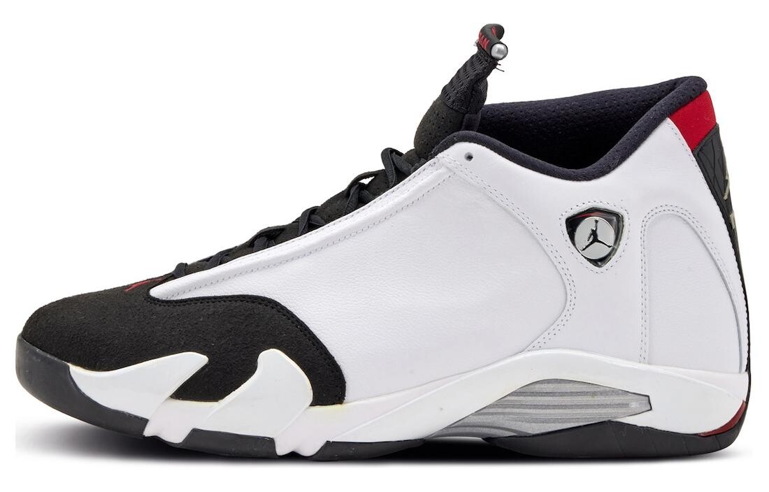 

Кроссовки Air Jordan 14 Vintage Basketball Shoes Men Mid-top White/Black, белый/черный