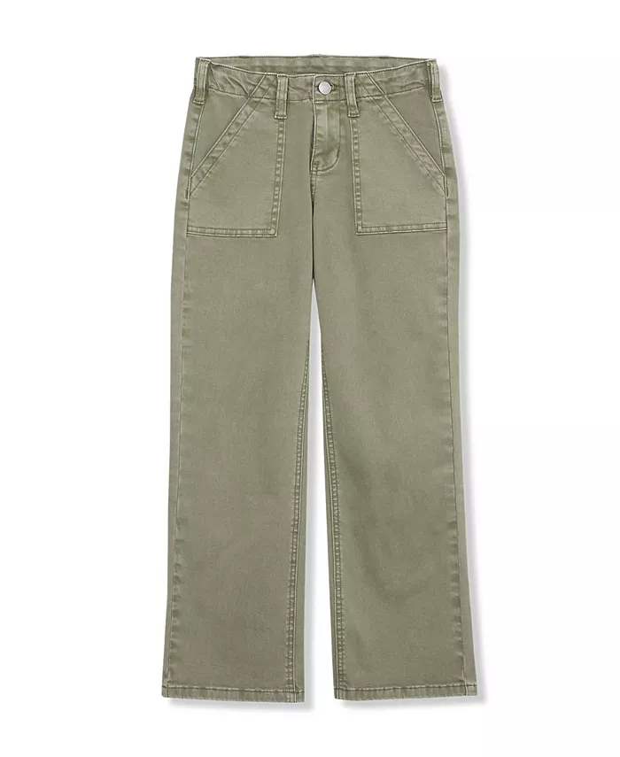 

Брюки утилитарные Big Girls Woven Lands' End, зеленый