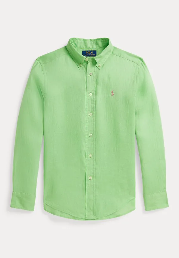 Льняная рубашка 714y Polo Ralph Lauren, Collection Lime