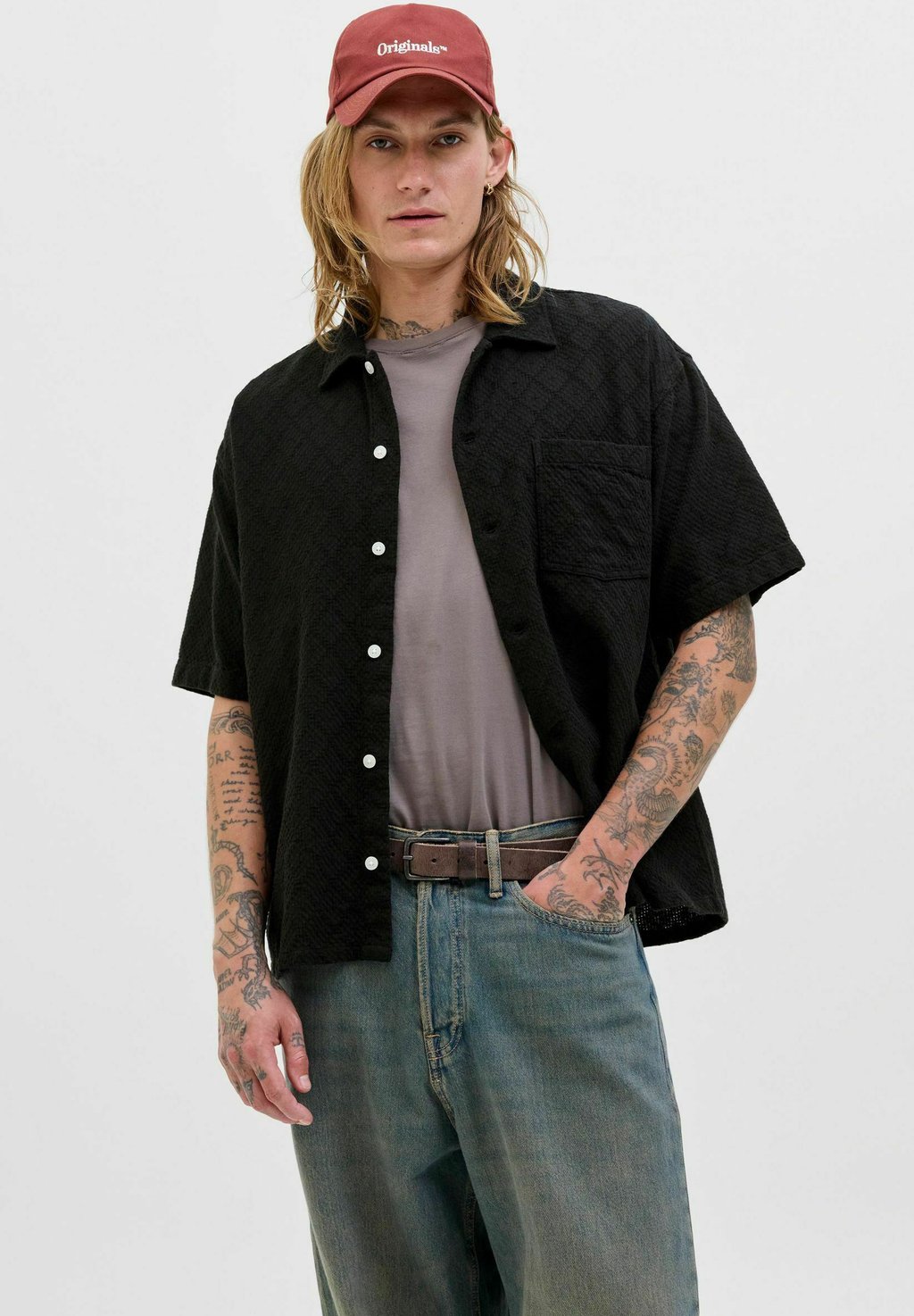 

Рубашка RELAXED FIT Jack & Jones, черный