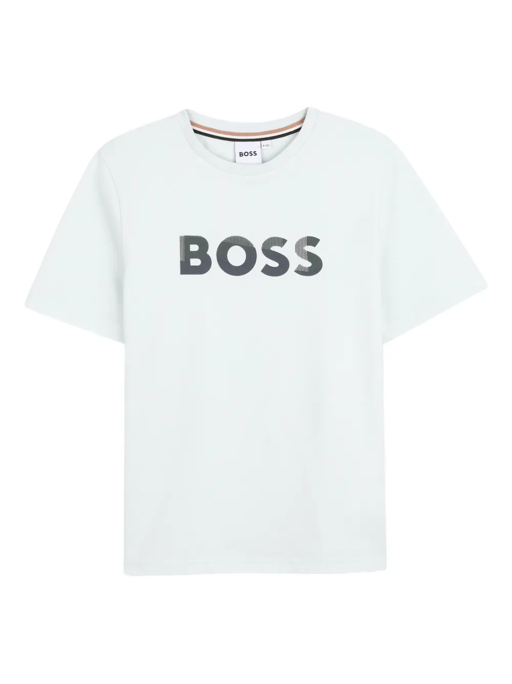 Комплект из топа и шортов с логотипом Boss Kidswear, белый — фото 3