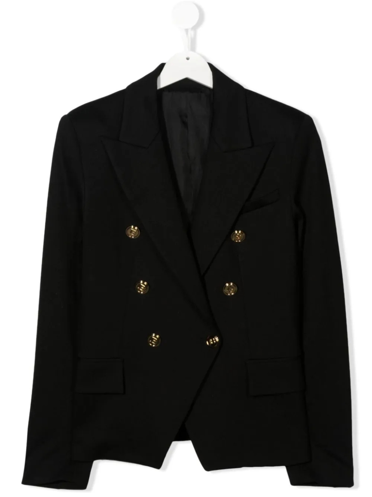 

Balmain Kids двубортный блейзер, черный
