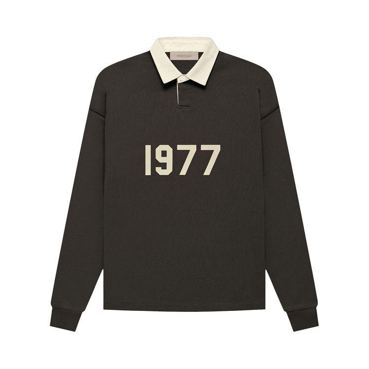 

Топ Fear of God Essentials Henley Rugby, Off Black
