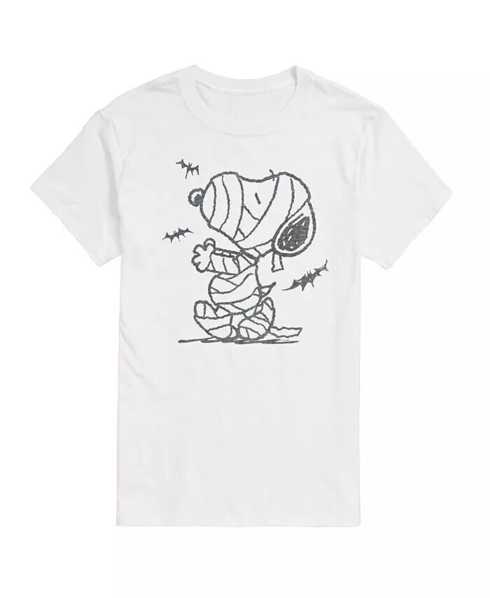 

Мужская футболка с коротким рукавом Hybrid Apparel Peanuts Mummy AIRWAVES, белый