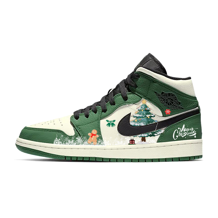 

Jordan Баскетбольные кроссовки Air 1 Vintage, мужские, средний верх, белые/зеленые