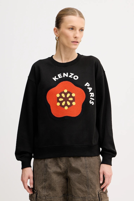 

Хлопковая толстовка Kenzo, черный