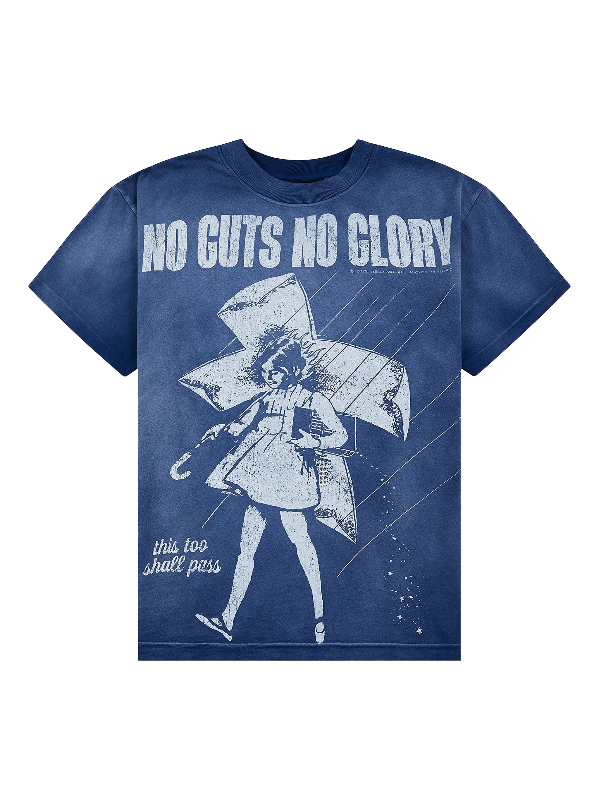 

Футболка с графичным принтом Hellstar, синий