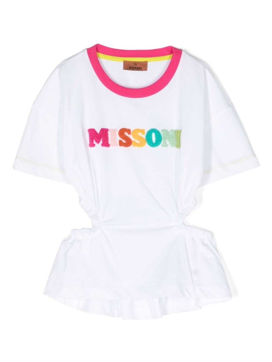 

Missoni Kids футболка с вырезами, белый