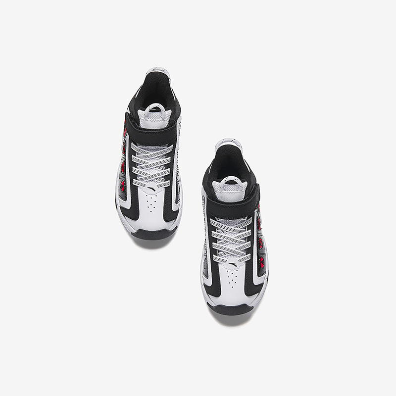 Antakids Противоскользящие износостойкие низкие баскетбольные кроссовки White/Black Kids' — фото 3