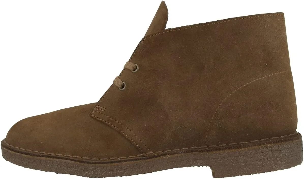 Ботинки Clarks Originals Desert Boot, мужские ботинки Desert Boots, ботинки на невысоком каблуке и ботинки, серые (замша wolf)