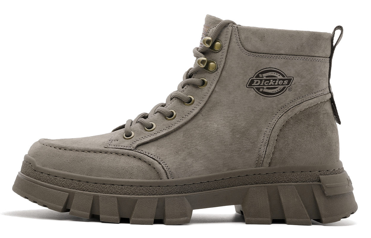 

Мужские ботинки Dickies Мартин кожаные на толстой подошве, серый