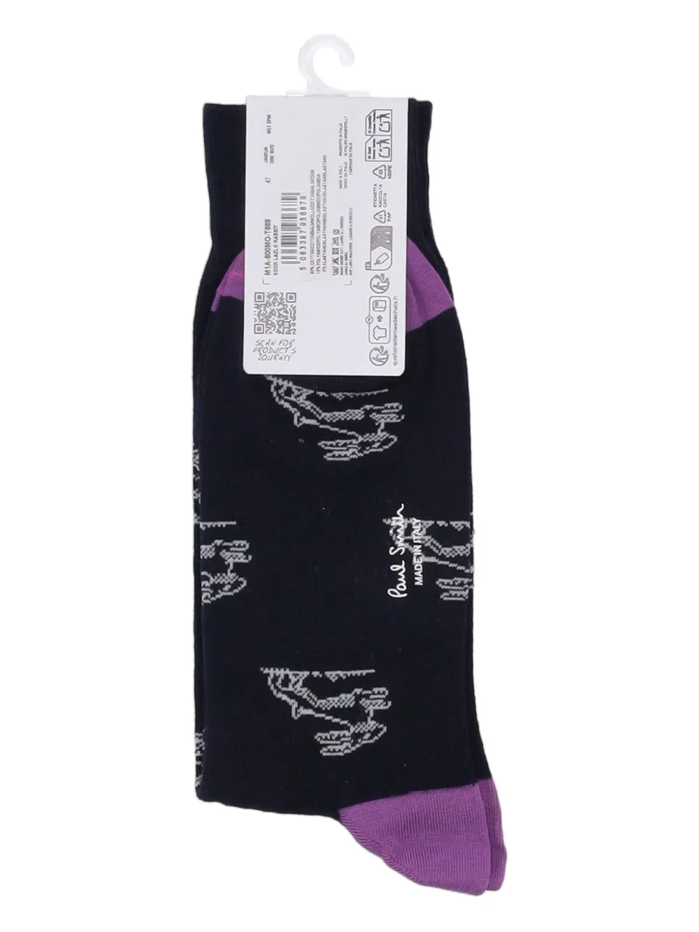 

Носки с кроликами Paul Smith, черный