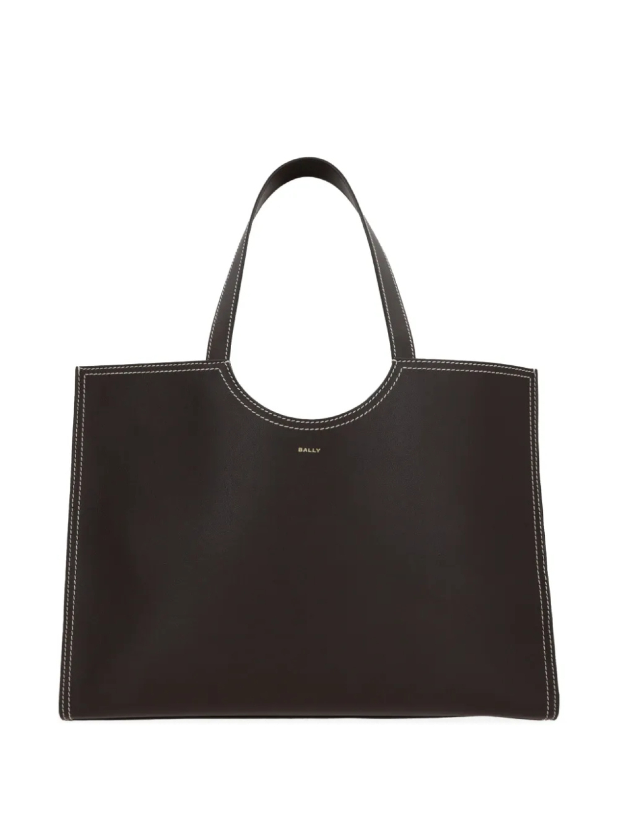 

Сумка-тоут из кожи Bally, коричневый