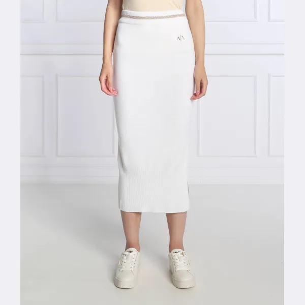 

Юбка с добавлением шерсти Armani Exchange, бежевый
