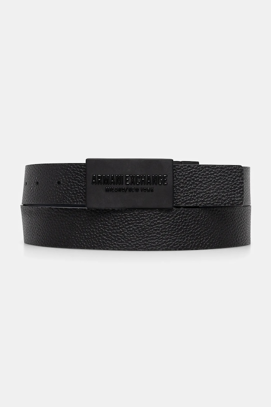 

Кожаный ремень двусторонний Armani Exchange, черный
