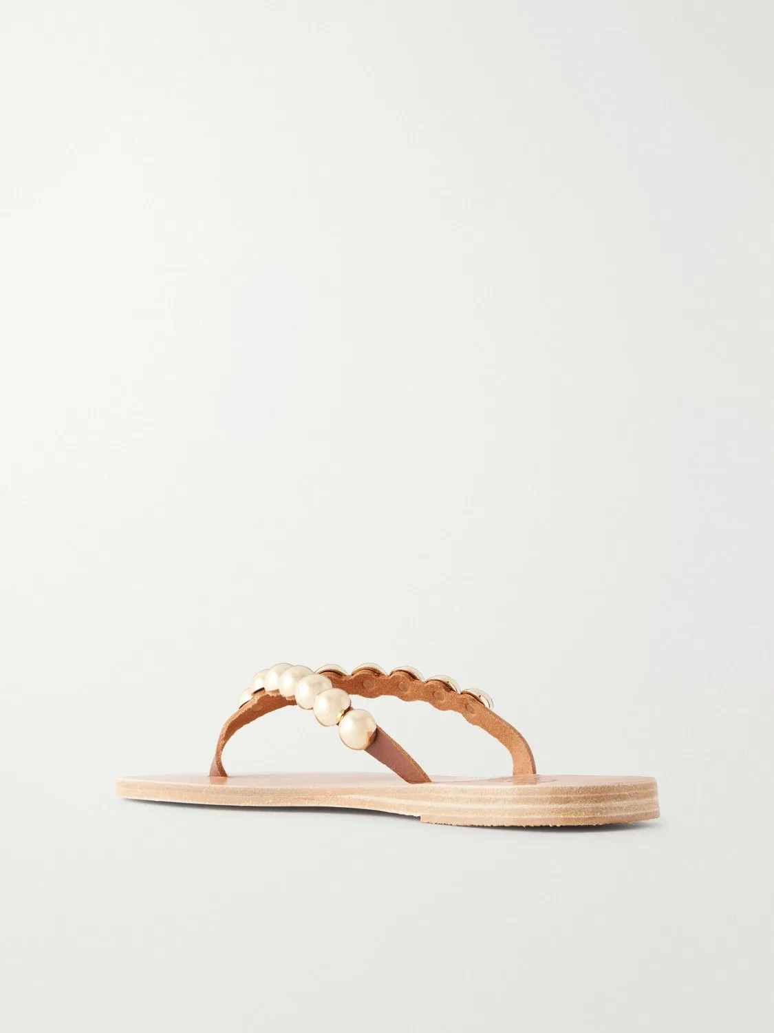Кожаные сандалии Endoxi с заклепками Ancient Greek Sandals, коричневый — фото 3