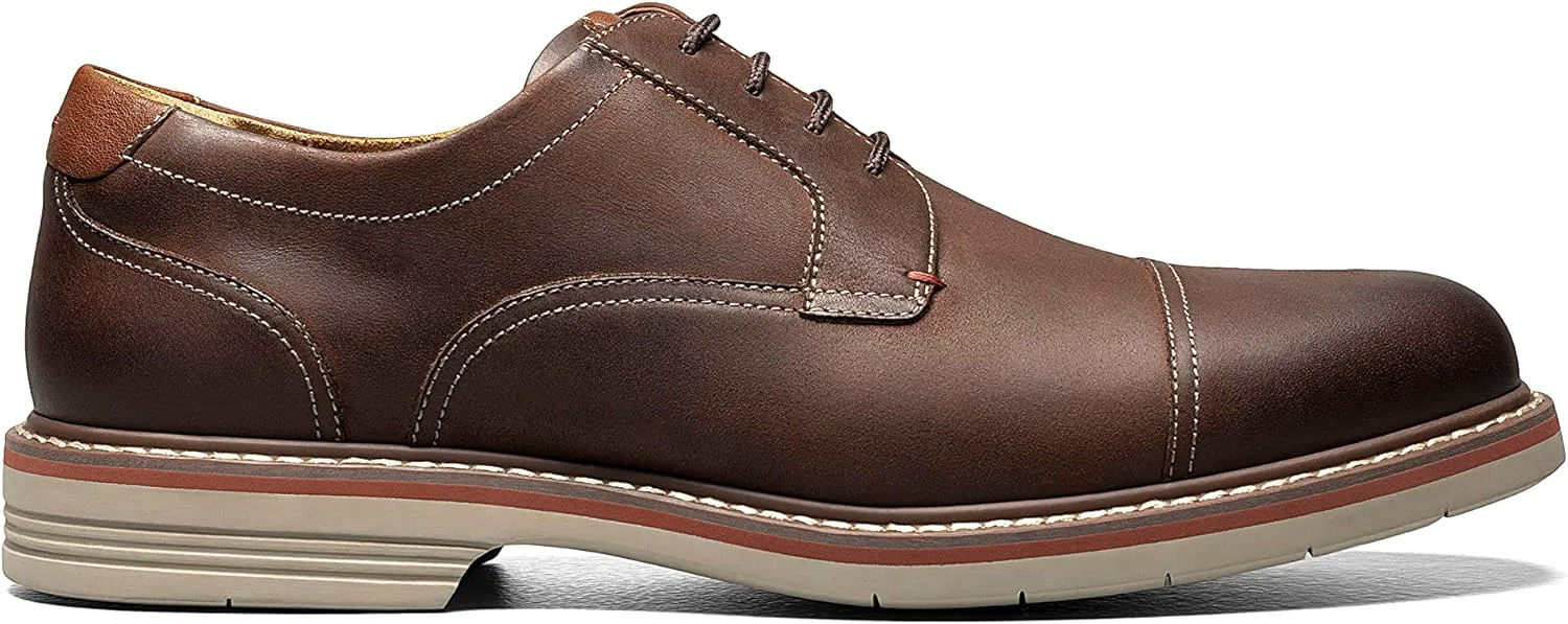 Мужские оксфорды Florsheim Neufeld с кап-тоу, коричневый — фото 4